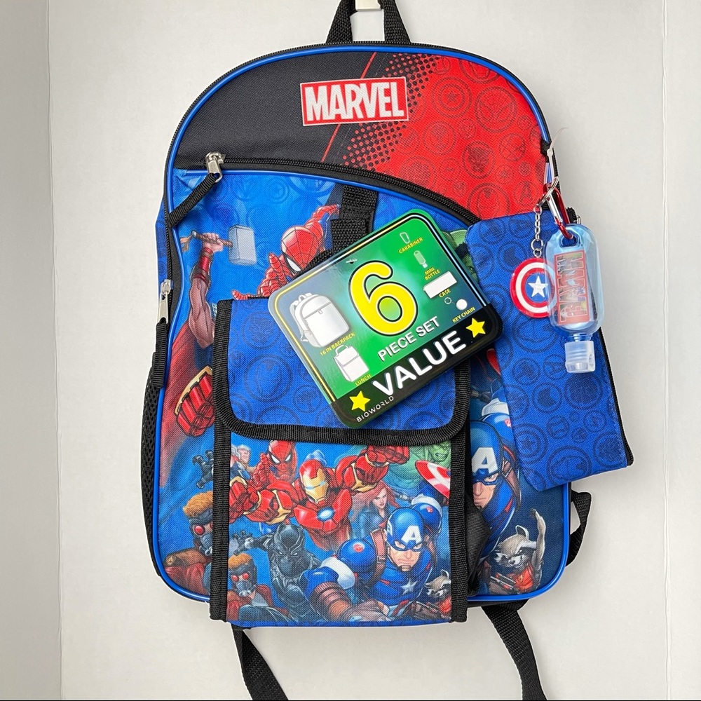 AVENGERS 6-piece Backpack Set - Picture 2 of 4